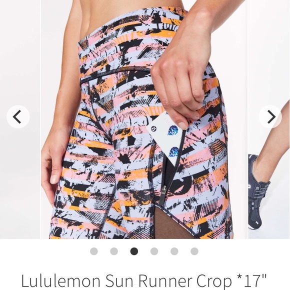 Lululemon sun runner crop leggings size 12 - Picture 2 of 7